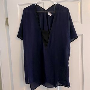 Navy blue blouse